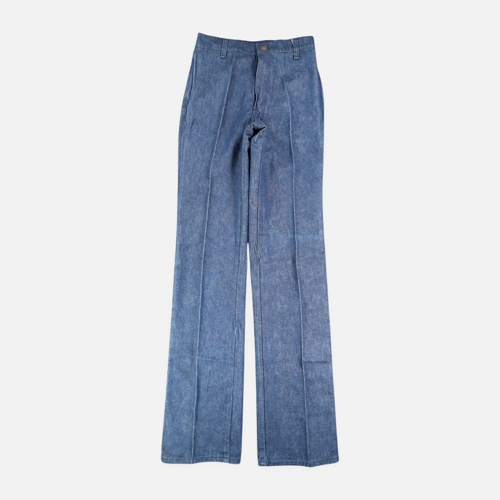 Maverick Junior 9 W28 Blue Rope Logo Embroidered Flare Jeans USA NWT